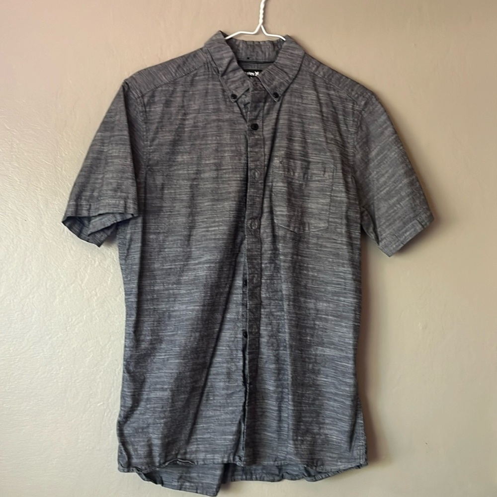 Hurley Man’s Grey Button Down S
